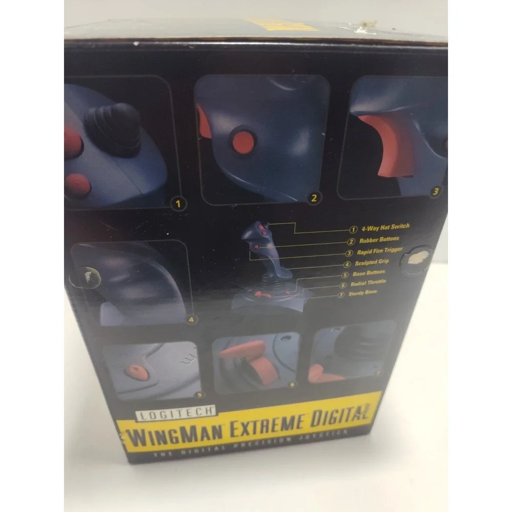 Vtg Logitech Wingman Extreme 15 Pin Joystick open Box